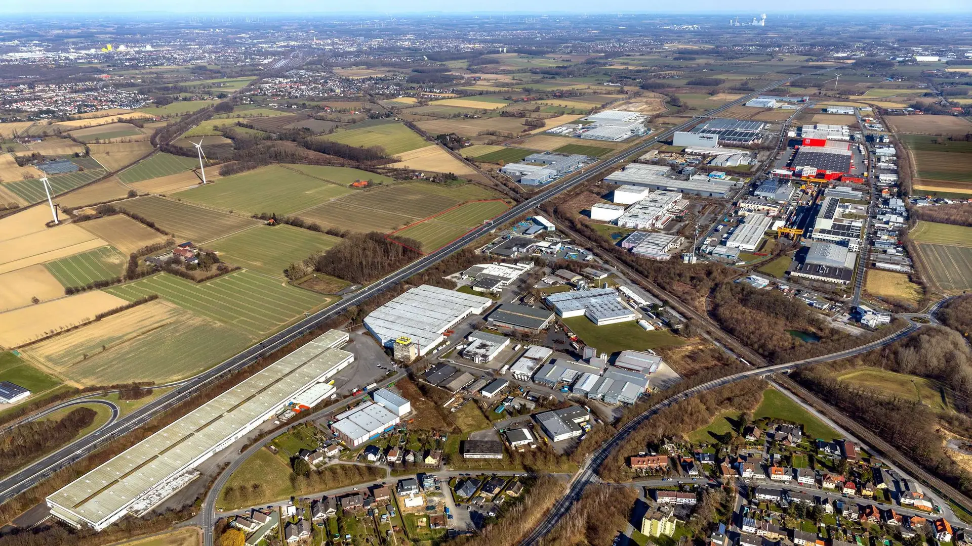 Industriegebiet in Bönen als Einsatzgebiet von K&C Security